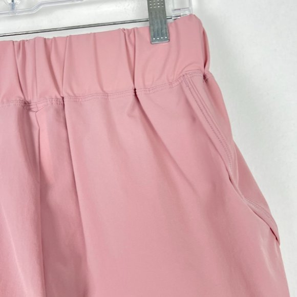 NWT HALARA High Waisted Dolphin Hem Casual Shorts 2" Pink Size Small S NEW - Picture 11 of 12